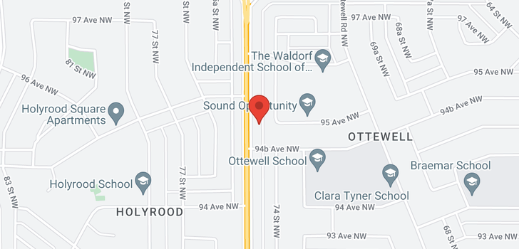 map of 9463 75 ST NW